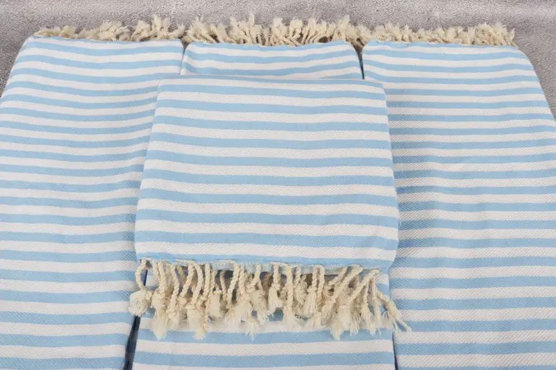 70x40 Cotton Striped Towel, Bridal Shower Gifts, Handmade Turkish Towel, Bachelorette Party Decorations, Large Turkish Towel, Peshtemal Towel - 4