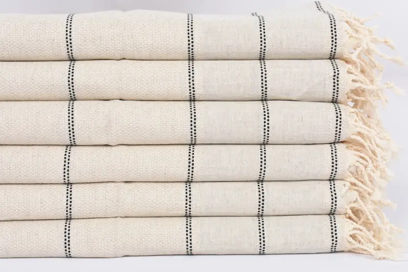Bachelor Towel, Christmas Gift, Custom Hand Towel, Wedding Gift, 40x20 Linen Striped Towel, Best Friend Wedding Gift, Personalized Hand Towel - 5