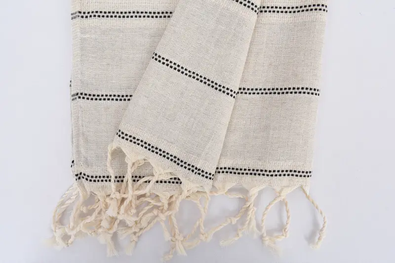 Bachelor Towel, Christmas Gift, Custom Hand Towel, Wedding Gift, 40x20 Linen Striped Towel, Best Friend Wedding Gift, Personalized Hand Towel - 8