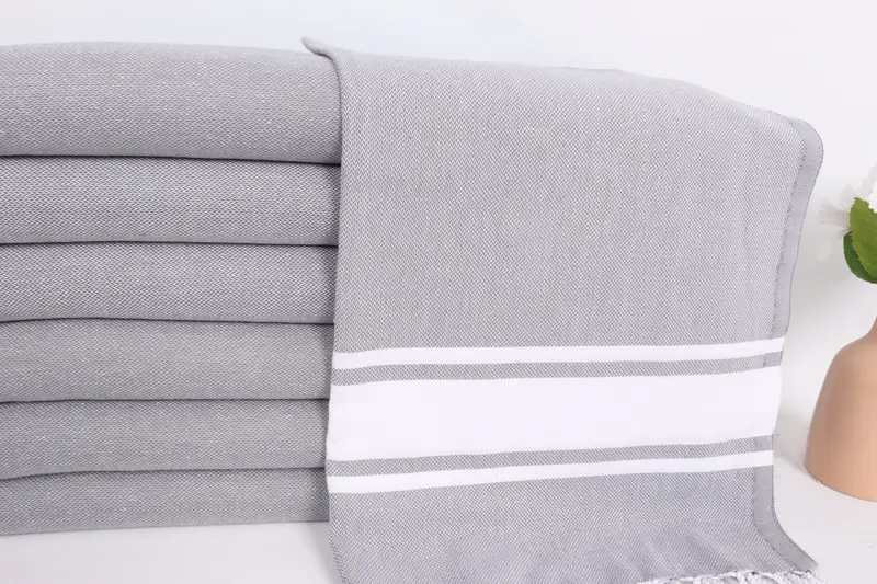 Geschenke für ihn, Hochzeitsgeschenk für Braut, Monogramm Küchentuch, 36x24 Baumwollstreifentuch, Hochzeitsgeschenk, personalisierte Geschenke, Sticktuch - 2