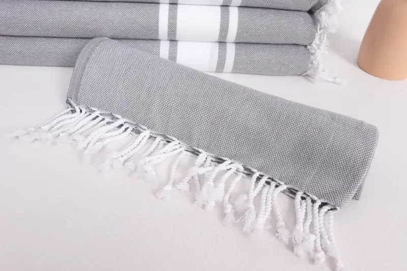 Geschenke für ihn, Hochzeitsgeschenk für Braut, Monogramm Küchentuch, 36x24 Baumwollstreifentuch, Hochzeitsgeschenk, personalisierte Geschenke, Sticktuch - 4
