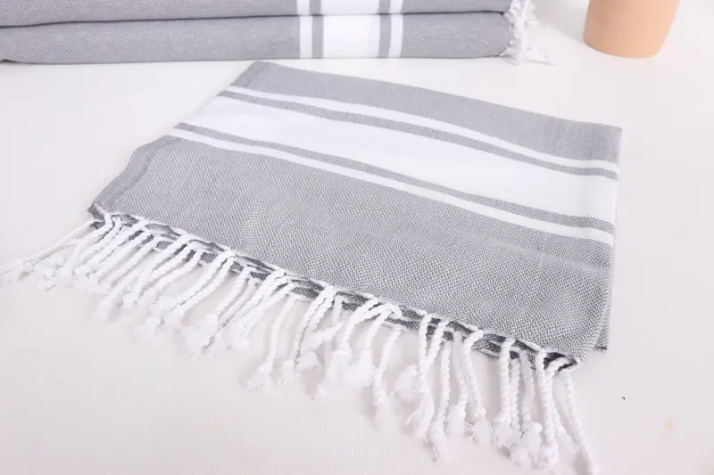 Geschenke für ihn, Hochzeitsgeschenk für Braut, Monogramm Küchentuch, 36x24 Baumwollstreifentuch, Hochzeitsgeschenk, personalisierte Geschenke, Sticktuch - 5