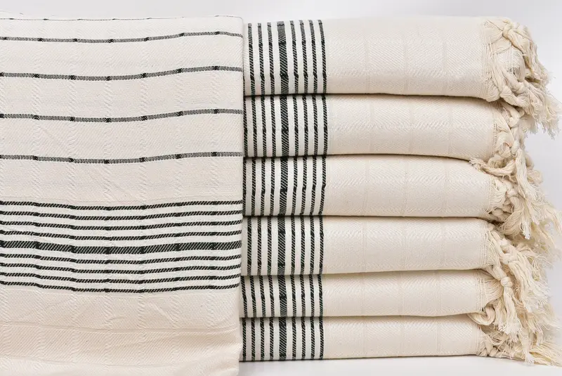 Gym Towel, Bridal Shower Gift, Bachelorette Gifts, 70x40 Cotton Striped Towel, Bachelorette Party Gifts, Quick-Dry Beach Towel, Gift For Best Friend - 1