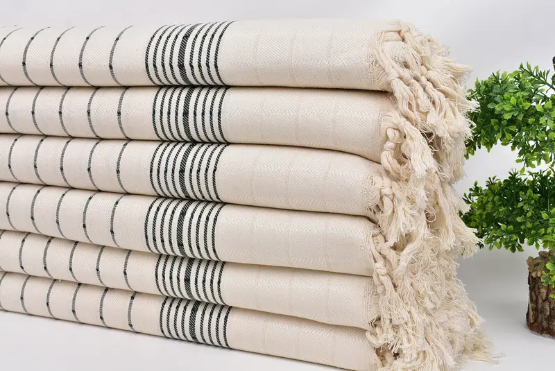 Gym Towel, Bridal Shower Gift, Bachelorette Gifts, 70x40 Cotton Striped Towel, Bachelorette Party Gifts, Quick-Dry Beach Towel, Gift For Best Friend - 3