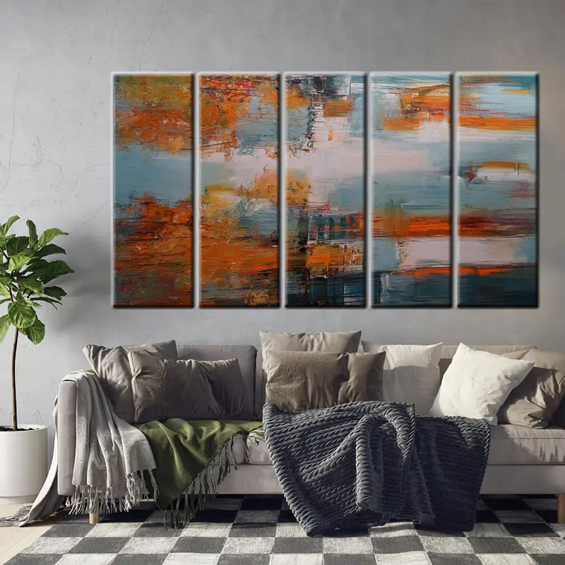 Colorful Abstract Wall Art, Absract Canvas, Modern Wall Art, Abstract Wall Decor, Living Room Wall Art, Home Decor, Modern Canvas Art, - 4