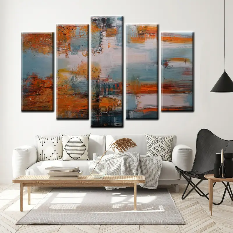 Colorful Abstract Wall Art, Absract Canvas, Modern Wall Art, Abstract Wall Decor, Living Room Wall Art, Home Decor, Modern Canvas Art, - 5