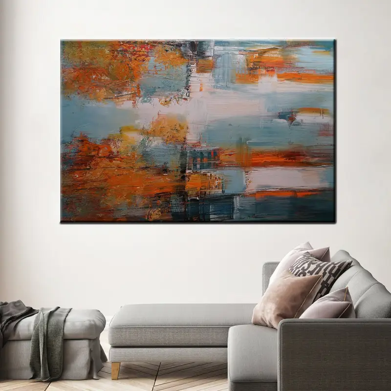Colorful Abstract Wall Art, Absract Canvas, Modern Wall Art, Abstract Wall Decor, Living Room Wall Art, Home Decor, Modern Canvas Art, - 1