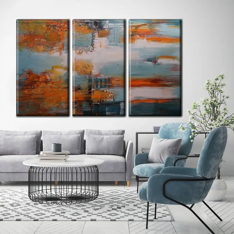 Colorful Abstract Wall Art, Absract Canvas, Modern Wall Art, Abstract Wall Decor, Living Room Wall Art, Home Decor, Modern Canvas Art, - 2
