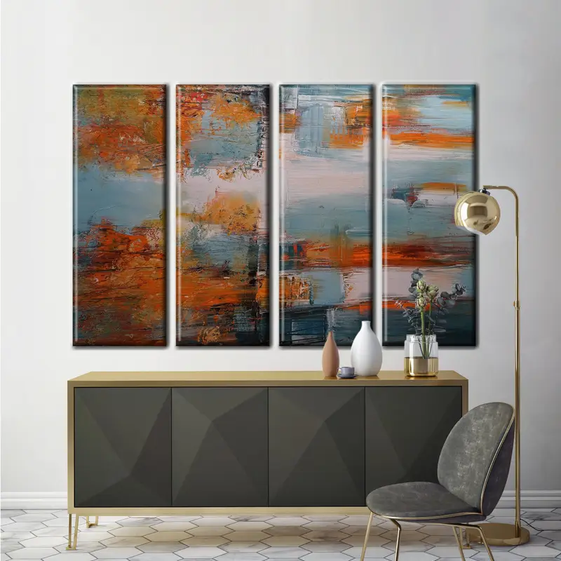 Colorful Abstract Wall Art, Absract Canvas, Modern Wall Art, Abstract Wall Decor, Living Room Wall Art, Home Decor, Modern Canvas Art, - 3