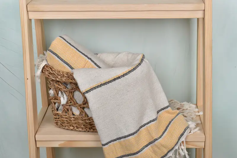 Turkish Towel Beach Towel, Sand-resistant towel, Bachelor Party Favors, Gift For Best Friend, 70x36 Linen Striped Towel, Cotton towel, Custom Towel - 4