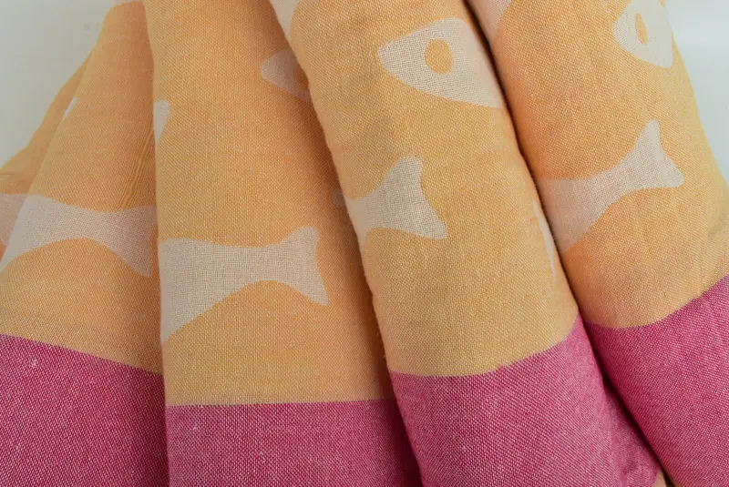 Personalized Blanket, Bachelorette Party Favors, Shower Curtain, Valentines Day Gift For Him, Personalized Gifts, 92x78 Cotton Fish Design Towel - 7