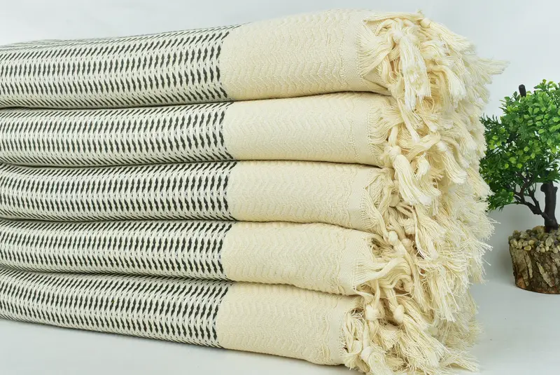 90x76 Cotton Diamond Towel, Boho Throw Blankets, Sofa Cover, Bachelorette Party Favors, Organic Throw, Bridesmaid Gifts, Bachelorette Large Towel - 3