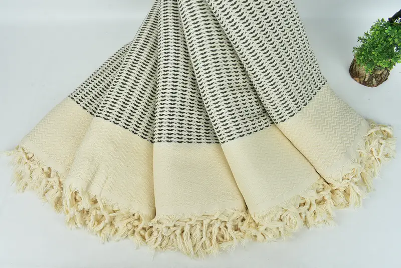 90x76 Cotton Diamond Towel, Boho Throw Blankets, Sofa Cover, Bachelorette Party Favors, Organic Throw, Bridesmaid Gifts, Bachelorette Large Towel - 4
