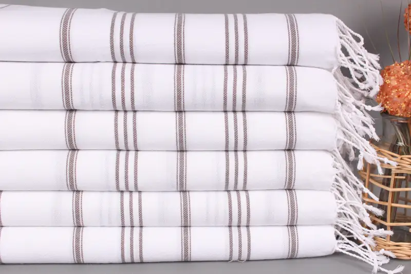 Monogrammed Hand Towel, 40x24 Cotton Striped Towel, Personalized Gifts, Wedding Gift, Embroidery Towels, Spa Towel, Bulk Order Towel, Gift For Him - 2
