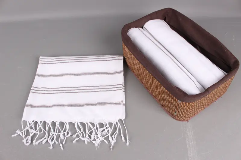 Monogrammed Hand Towel, 40x24 Cotton Striped Towel, Personalized Gifts, Wedding Gift, Embroidery Towels, Spa Towel, Bulk Order Towel, Gift For Him - 5