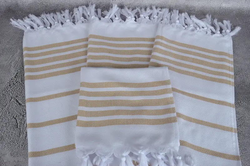 Gym Towel, Monogram Kitchen Towel, Personalized Dish Towel, Bridal Shower Gift, Custom Hand Towel, Small Towel, 36x24 Cotton Herringbone Towel - 4