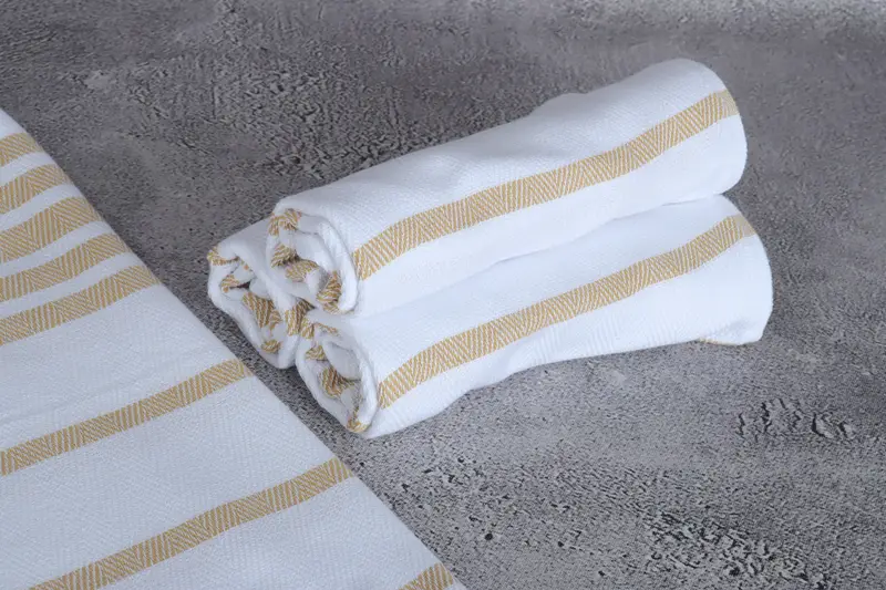 Gym Towel, Monogram Kitchen Towel, Personalized Dish Towel, Bridal Shower Gift, Custom Hand Towel, Small Towel, 36x24 Cotton Herringbone Towel - 8