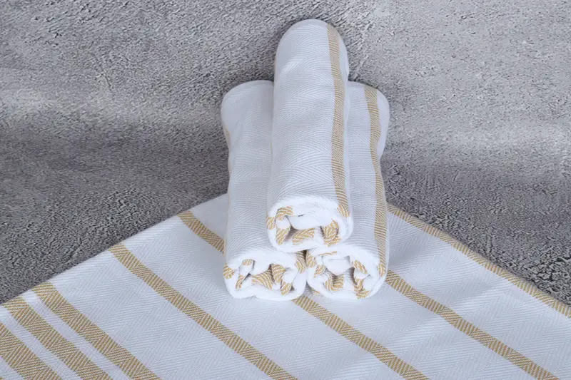 Gym Towel, Monogram Kitchen Towel, Personalized Dish Towel, Bridal Shower Gift, Custom Hand Towel, Small Towel, 36x24 Cotton Herringbone Towel - 7