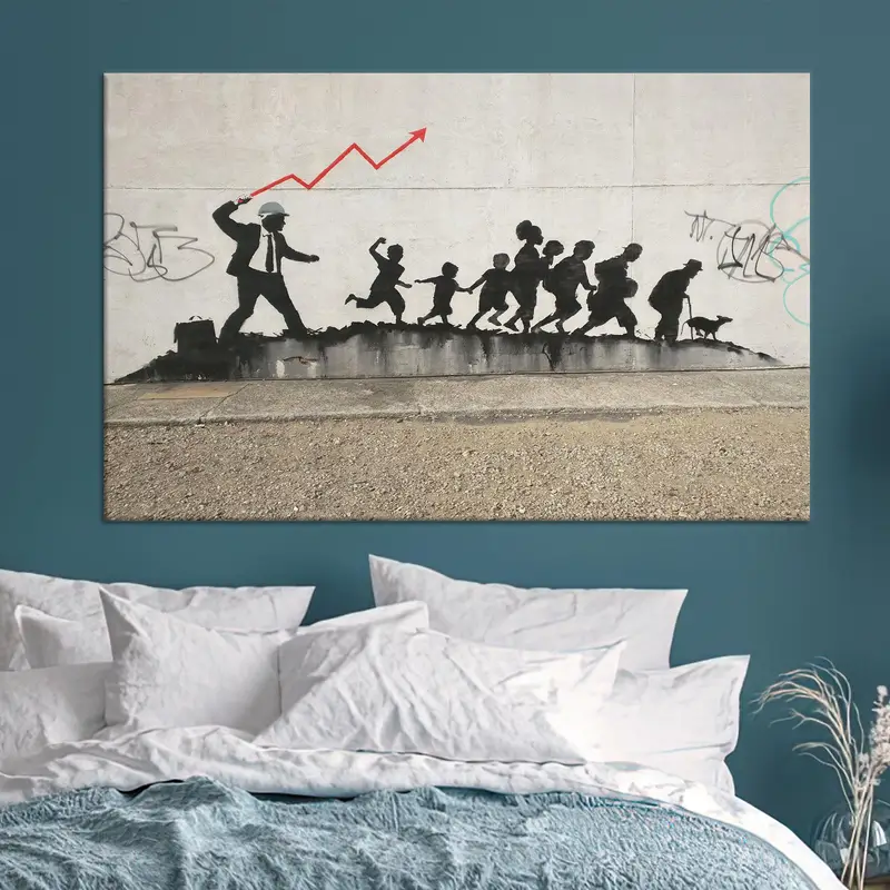 Leinwanddruck: Banksys Coney Island Avenue NYC Graffiti