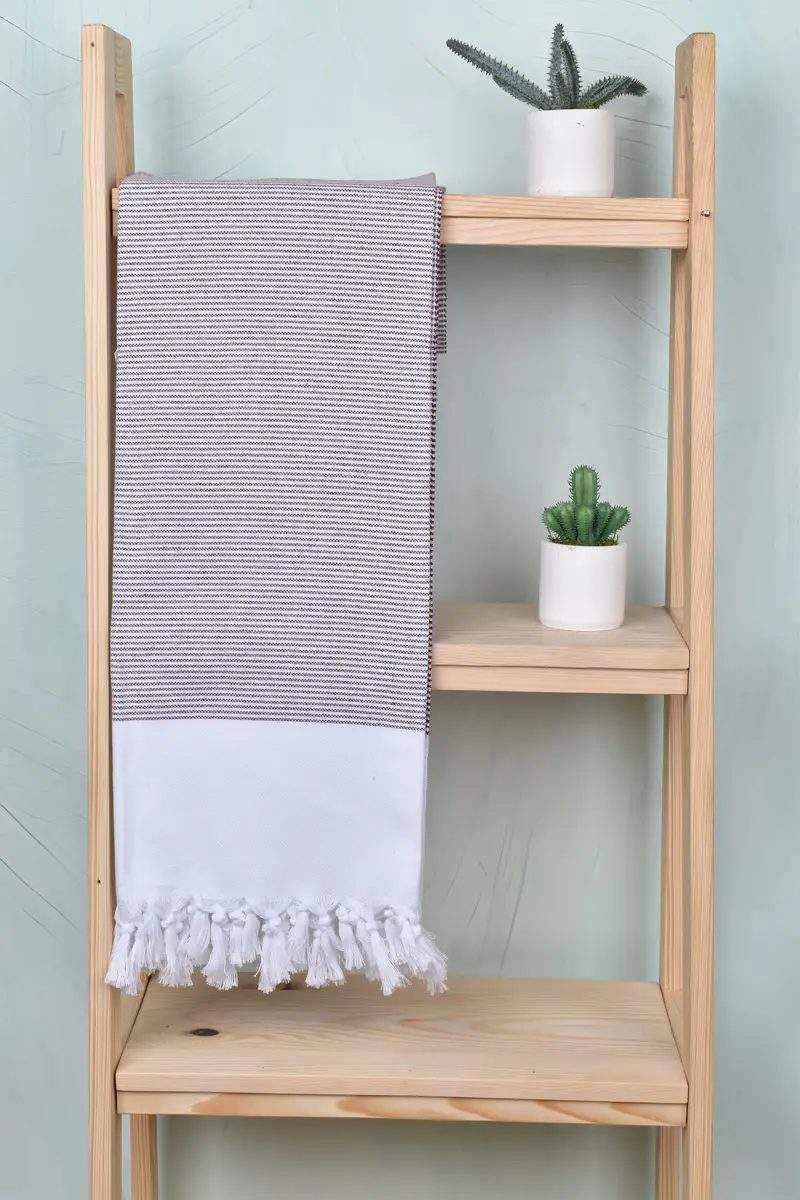 Bachelor Gifts, Peshtemal Towel, Bridesmaid Gift Towel, 70x40 Cotton Striped Towel, Personalized Wedding Gift, Spa Towel, Valentines Day Gift Idea - 8