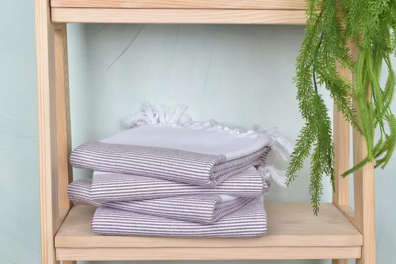 Bachelor Gifts, Peshtemal Towel, Bridesmaid Gift Towel, 70x40 Cotton Striped Towel, Personalized Wedding Gift, Spa Towel, Valentines Day Gift Idea - 7