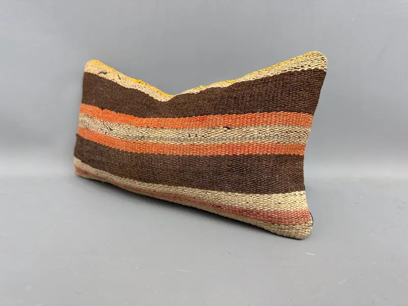 Art Deco Cushion, Pillow for Couch, Interior Designer Pillow, Pillow for Sofa, Cushion, Aesthetic Pillow Sham, 8x16 Brown Pillow Case - 3