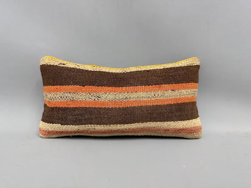 Art Deco Cushion, Pillow for Couch, Interior Designer Pillow, Pillow for Sofa, Cushion, Aesthetic Pillow Sham, 8x16 Brown Pillow Case - 4