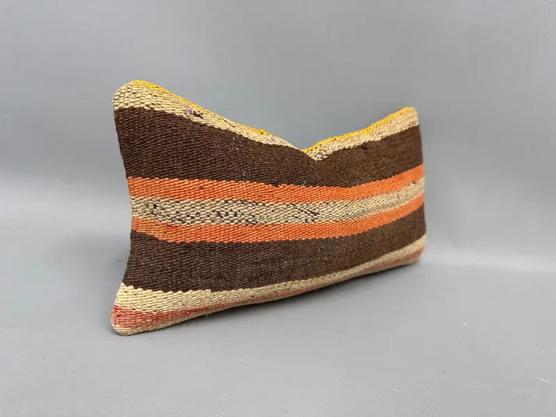 Art Deco Cushion, Pillow for Couch, Interior Designer Pillow, Pillow for Sofa, Cushion, Aesthetic Pillow Sham, 8x16 Brown Pillow Case - 2