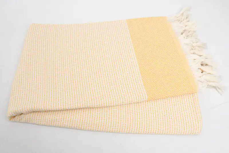 70x36 Cotton Diamond Towel, Bridesmaid Gift, Housewarming Gift, Sand-Resistant Peshtemal, Towel With Name, Beach towel, Bridal Shower Gifts - 2