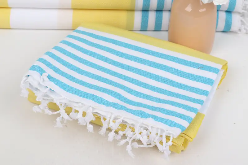 Custom Wedding Gifts, Home Decor Gifts, Girl Trip Party Favor, 70x40 Cotton Striped Towel, Gift For Coworker, Scarf Towel, Turkish beach towel - 5