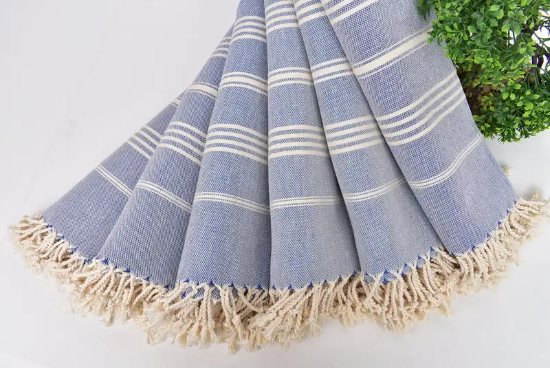 Peshtemal, Bachelorette Party Favors, Yoga Towel, Quick-Dry Beach Towel, 70x40 Cotton Striped Towel, Best Friend Gift, Wedding Hand Made Gift - 4