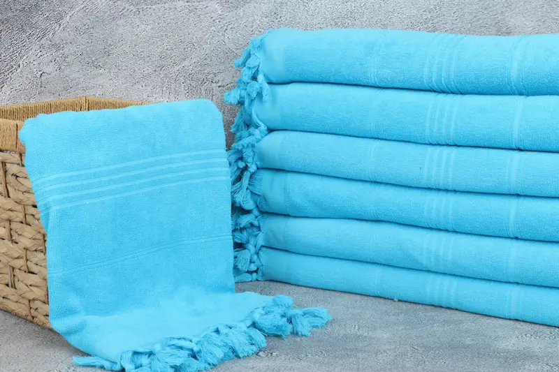 Organic towel, 70x36 Cotton Striped Terry Towel, Gym Towel, Peshtemal Towel, Valentines Day Gift For Him, Housewarming Gift, Gift For The Home Decor - 3