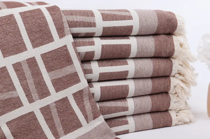 Turkish Towel USA, 70x34 Cotton Patterned Towel, Unique Gift, Absorbent towel, Girls Weekend Favors, Custom Towel Beach, Personalized Turkish Towel - 2