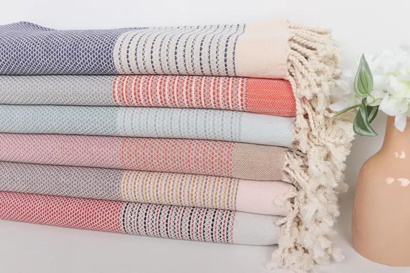 Custom Name Towel, Bachelorette Party Gift, Luxury Turkish beach towel with fringe, 70x40 Cotton Diamond Towel, Cotton towel, Home Gift, Summer Gift - 2