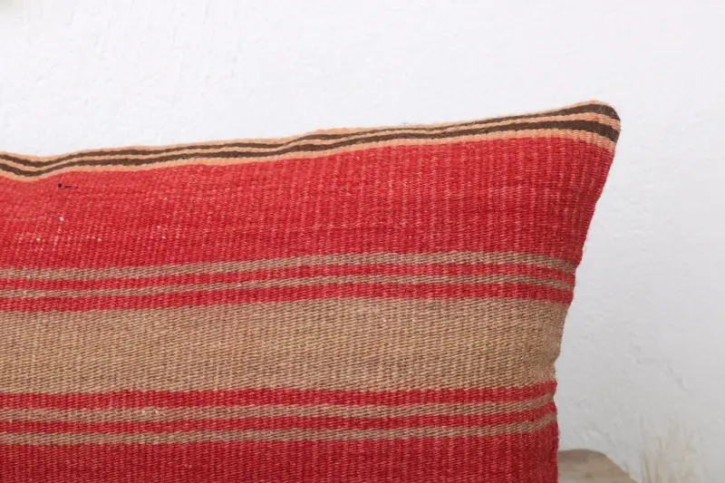 Boho Pillow, Pillow, Antique Pillows, Retro Throw Pillow Case, Southwestern Pillow, Vintage Pillow, 12x24 Red Pillow Sham, Luxury Pillow Sham - 5