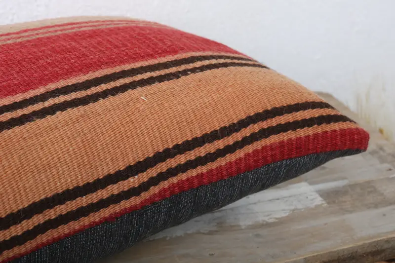 Boho Pillow, Pillow, Antique Pillows, Retro Throw Pillow Case, Southwestern Pillow, Vintage Pillow, 12x24 Red Pillow Sham, Luxury Pillow Sham - 6