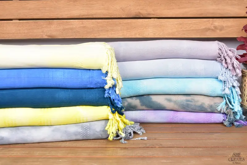 Summer Towel, Bachelorette Party Favors, Bachelorette Party Decorations, Bridesmaid Proposal Gift, 68x36 Cotton Tie Dye Towel, Quick-dry peshtemal - 1