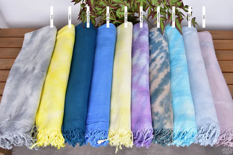 Summer Towel, Bachelorette Party Favors, Bachelorette Party Decorations, Bridesmaid Proposal Gift, 68x36 Cotton Tie Dye Towel, Quick-dry peshtemal - 2