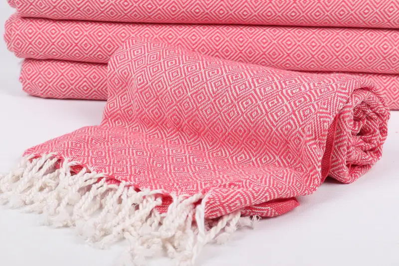 70x38 Cotton Diamond Towel, Peshtemal Towel, Bridesmaid Towel, Bath towel, Gift For Best Friend, Bachelorette Party Favors, Luxury Beach Towel - 4