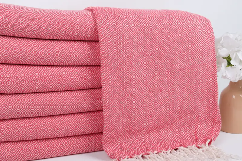 70x38 Cotton Diamond Towel, Peshtemal Towel, Bridesmaid Towel, Bath towel, Gift For Best Friend, Bachelorette Party Favors, Luxury Beach Towel - 2