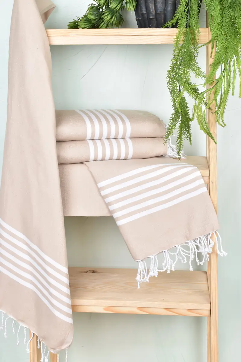 70x40 Cotton Striped Towel, Home Decor Gifts, Gym Towel, Personalized Gift, Bachelorette Beach Towel, Absorbent towel, Bachelorette Party Favor - 6