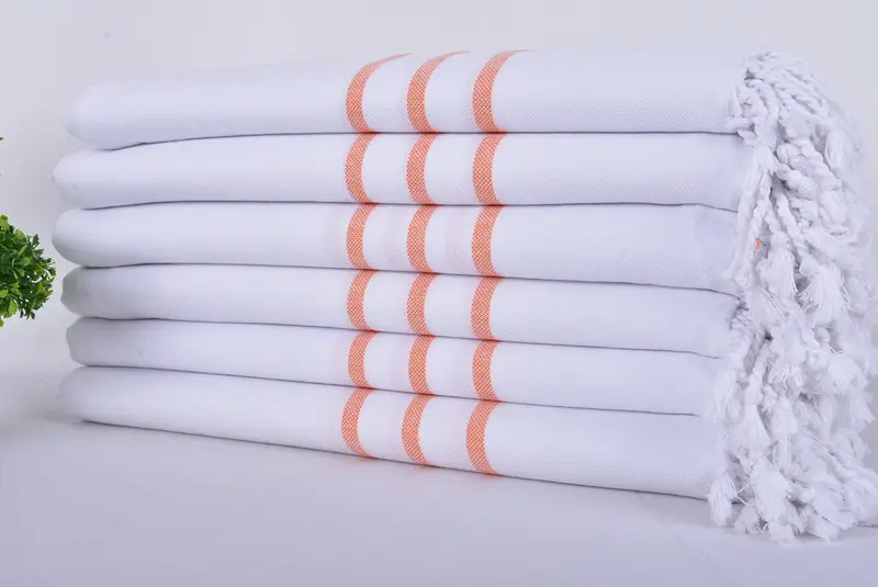 70x40 Pamuklu Çizgili Havlu, Yaz Hediyesi, Organik Türk Havlu, Spor Havlusu, El Yapımı Hediye, Seyahat Havlusu, Monogramlı Türk Havlu, Plaj Havlusu Toplu - 3