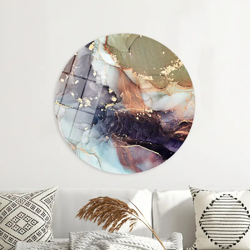 Elegant Abstract Marble Printed Canvas - Luxury Wall Art