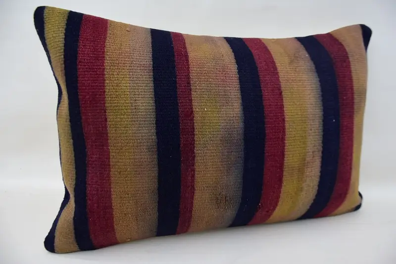 Kilim Pillow Cover, Bohemian Cushion Cushion, 16x24 Beige Pillow Sham, Cushion Case, Vintage Pillow, Gift Pillow, Boho Pillow Sham Cover - 2