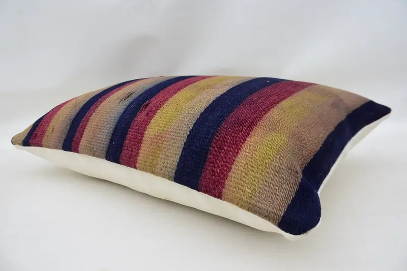 Kilim Pillow Cover, Bohemian Cushion Cushion, 16x24 Beige Pillow Sham, Cushion Case, Vintage Pillow, Gift Pillow, Boho Pillow Sham Cover - 6