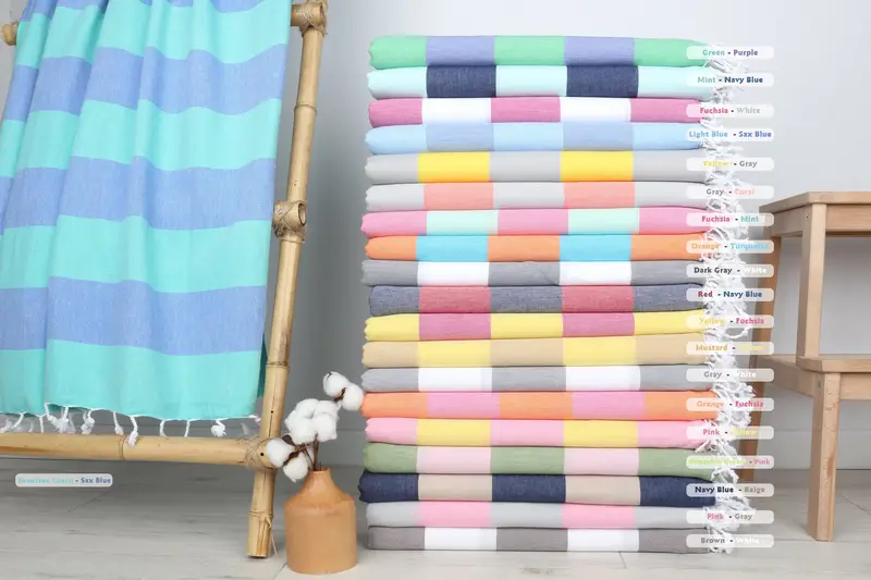 Custom Beach Towel, Travel Towel, 70x40 Cotton Striped Towel, Personalized Wedding Gift, Bachelor Bachelorette Party Favors, Bachelor Party Favors