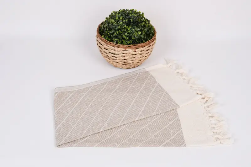 Özel el havlu, kişiselleştirilmiş hediyeler, Türk havlu monogramı, dekoratif havlu, düğün hediyesi, 36x18 pamuk geometrik havlu, bekar hediye - 4