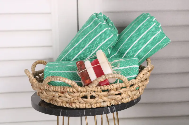 Home Decor Towel, Bachelorette Towel, 70x40 Cotton Striped Towel, Oversized Beach Towel, Wedding Gift, Bridal Shower Gift, Spa Towel, Summer Gift - 4