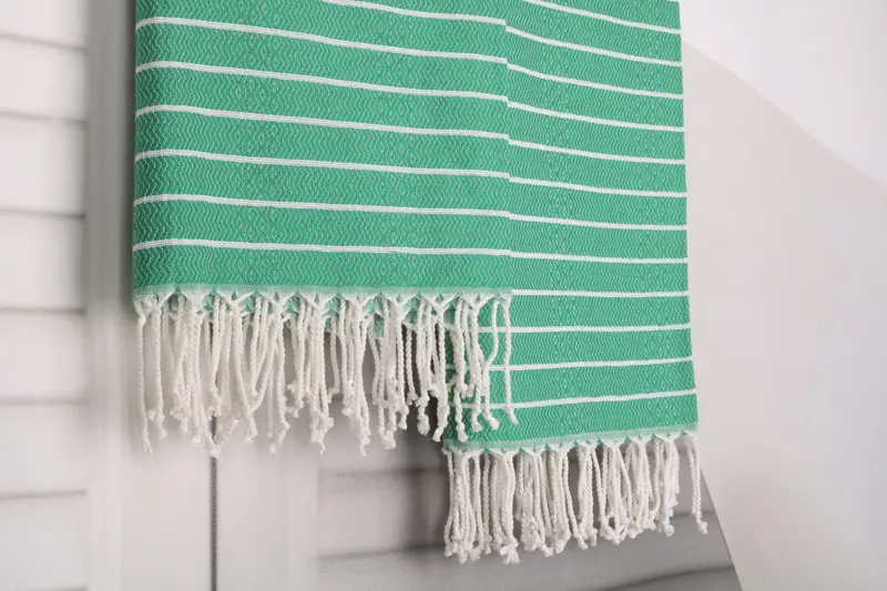 Home Decor Towel, Bachelorette Towel, 70x40 Cotton Striped Towel, Oversized Beach Towel, Wedding Gift, Bridal Shower Gift, Spa Towel, Summer Gift - 8