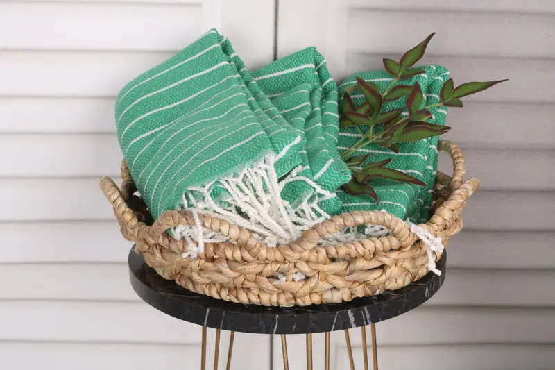 Home Decor Towel, Bachelorette Towel, 70x40 Cotton Striped Towel, Oversized Beach Towel, Wedding Gift, Bridal Shower Gift, Spa Towel, Summer Gift - 5